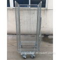 Closed Transport Trolley Cage Trolley for Logistic Transport Factory